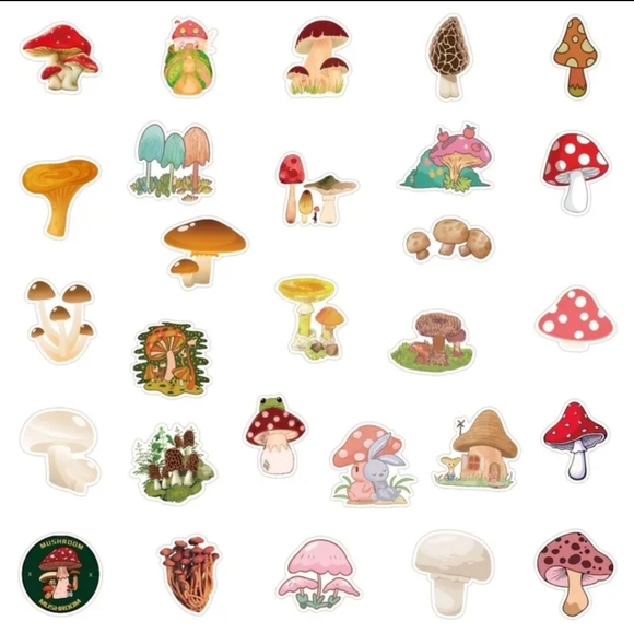 Mushrooms Sticker Pack - 50 Stickers - Picture 11 of 12